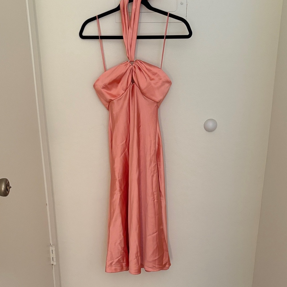 Jonathan Simkhai Strapless Peach Dress